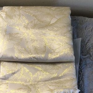 Elegant Gold and Cream Fabric